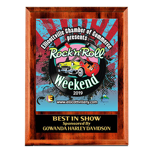 Full Color Double Plate Plaque Carshow