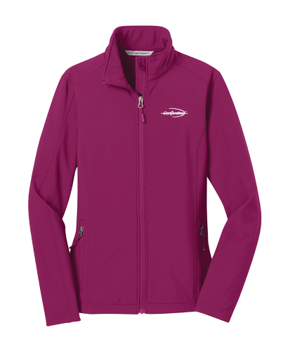 Port Authority Ladies Core Soft Shell Jacket Very Berry Color