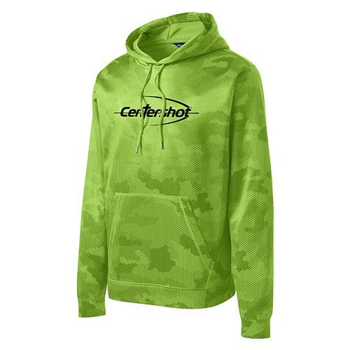 Sport Tek Sport Wick CamoHex Fleece Hooded Pullover Green
