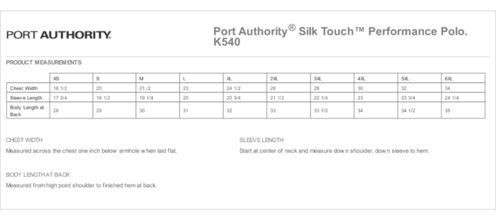 Adult Polo Measurements